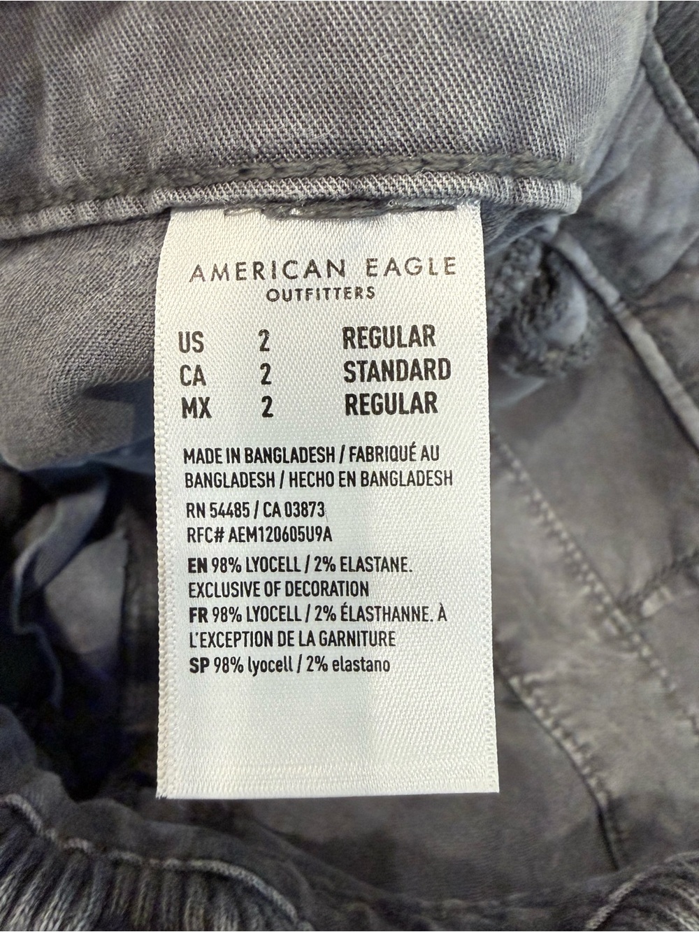 American Eagle Outfitters Gray Straight Leg Cargo Pants - Picture 5 of 12